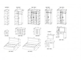 Спальный гарнитур Софи 4