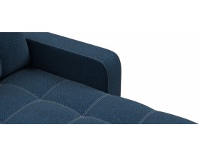 Денди угловой диван Рогожка Мальмо синий
