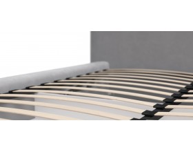 Норд Кровать+ПМ 160*200 Велюр Монолит сталь