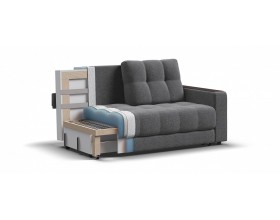 Босс двухместный диван Рогожка Мальмо серый