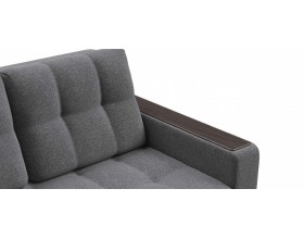 Босс двухместный диван Рогожка Мальмо серый