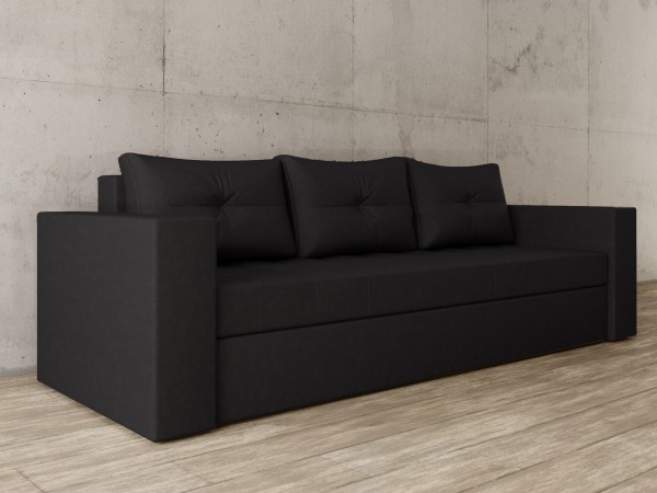 Диван Константин темно-черный вельвет