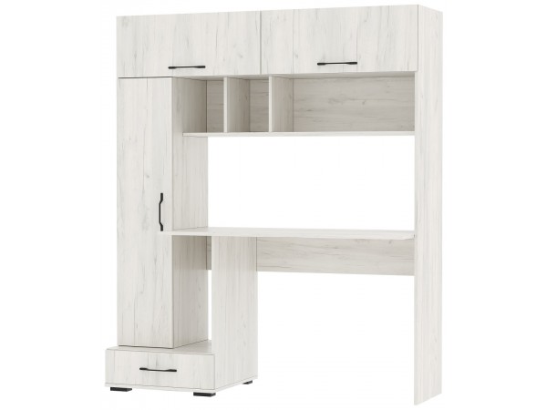 Письменно-компьютерный стол ПКС-1 Крафт белый