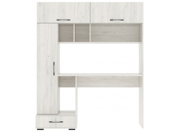 Письменно-компьютерный стол ПКС-1 Крафт белый