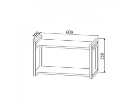 Открытая полка горизонтальная ОПМГ 600