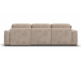 Кинг угловой диван Велюр Алькантара пепел