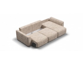 Кинг угловой диван Велюр Алькантара пепел