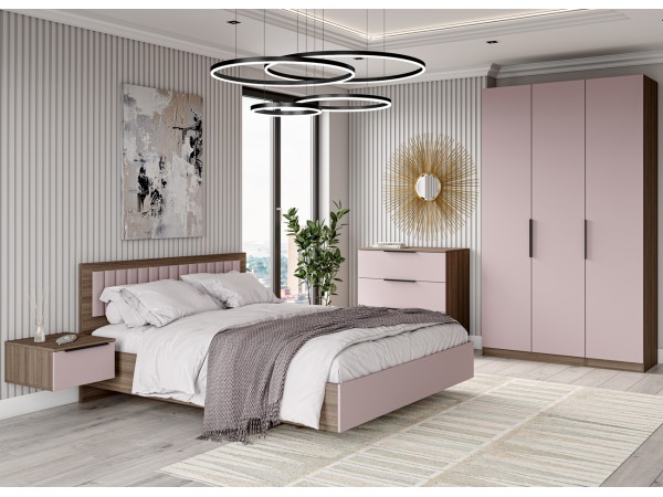 Спальный Гарнитур Роза Пудра Скин