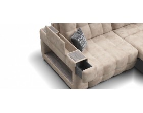 Босс ХО диван Велюр Алькантара пепел