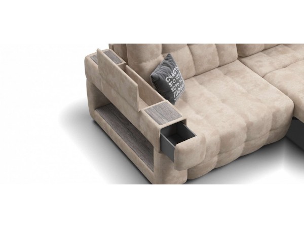 Диван BOSS.XO велюр Alkantara пепел / WOOD Rock Диван BOSS.XO велюр Alkantara пепел / WOOD Rock