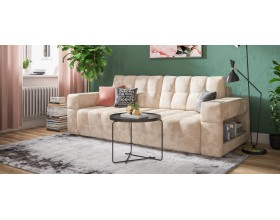 Босс ХО диван Велюр Алькантара пепел