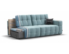 Босс ХО диван Велюр Монолит аква