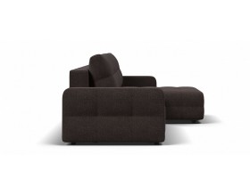Денди угловой диван Рогожка Мальмо шоколад