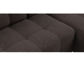 Денди угловой диван Рогожка Мальмо шоколад
