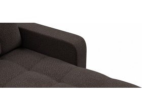 Денди угловой диван Рогожка Мальмо шоколад