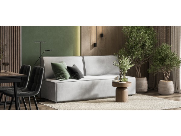 Диван NORD mini велюр Monolit сталь Диван NORD mini велюр Monolit сталь