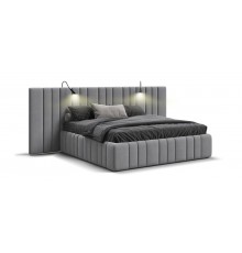 Кровать BOSS INFINITY 180*200 велюр Monolit сталь