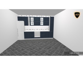 Кухня Вариант фасада Гарда Индиго 3,0м