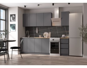 Кухня Мори 2,0 м. Графит 