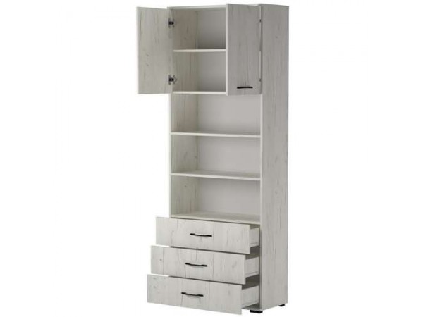 ИТАЛИЯ Шкаф ШК3Я-800 Крафт белый