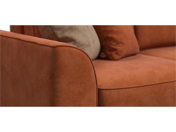 Диван KING MAX SE велюр Alkantara оранж