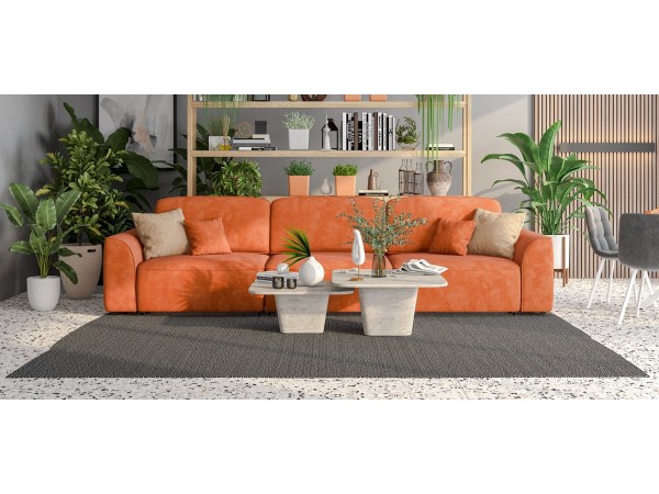 Диван KING MAX SE велюр Alkantara оранж