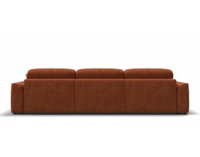 Кинг Макс диван Велюр Алькантара оранж