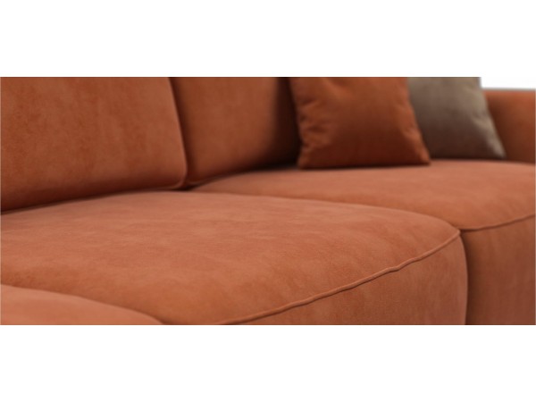 Диван KING MAX SE велюр Alkantara оранж