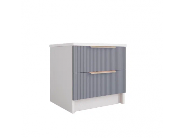 Тумба МС Лавис ТД 400.1 Белый софт/Серый Эмалит