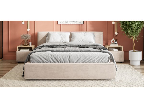 Кровать NORD Monolit латте + ПМ 160*200