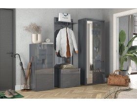 Тумба для обуви Норден СТЛ.413.02 Серый глянец