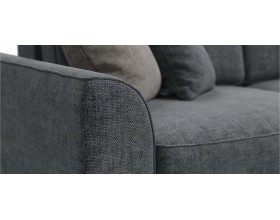 Кинг угловой диван Шенилл Смарт серый