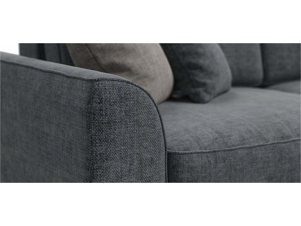 Угловой диван KING SE Шенилл IQ серый