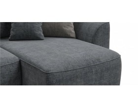 Кинг угловой диван Шенилл Смарт серый