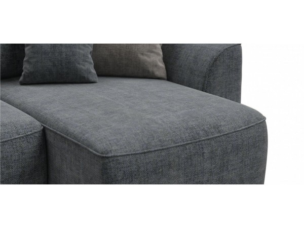 Угловой диван KING SE Шенилл IQ серый