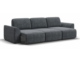 Кинг угловой диван Шенилл Смарт серый