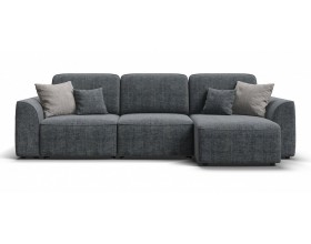 Кинг угловой диван Шенилл Смарт серый
