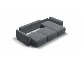 Кинг угловой диван Шенилл Смарт серый