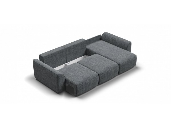 Угловой диван KING SE Шенилл IQ серый