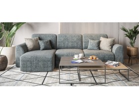 Кинг угловой диван Шенилл Смарт серый