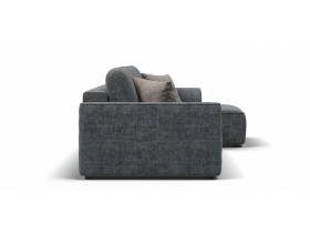 Кинг угловой диван Шенилл Смарт серый
