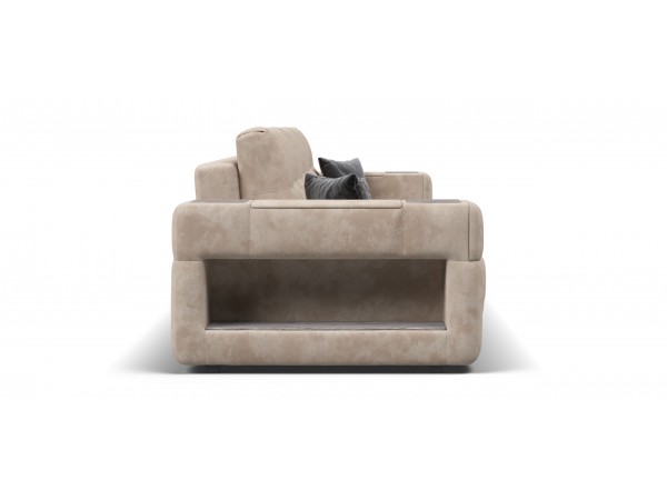 Диван BOSS.XO MAX Велюр Alkantara пепел / WOOD Rock