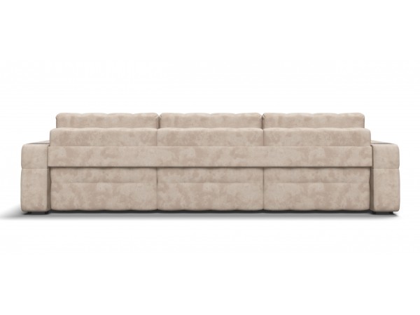 Диван BOSS.XO MAX Велюр Alkantara пепел / WOOD Rock