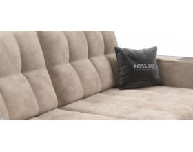 Босс ХО Макс диван Велюр Алькантара пепел