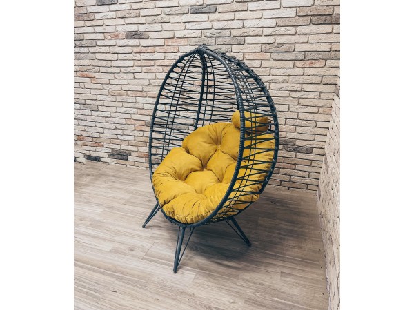 Кресло Кокон Круглое Премиум зигзаг на ножках Кресло Кокон Круглое Премиум зигзаг на ножках