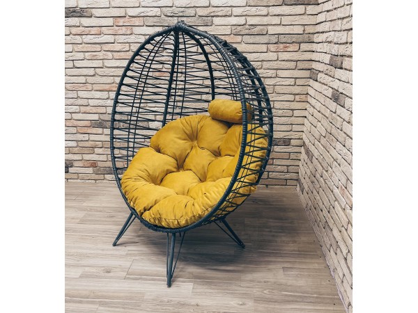 Кресло Кокон Круглое Премиум зигзаг на ножках Кресло Кокон Круглое Премиум зигзаг на ножках