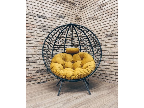 Кресло Кокон Круглое Премиум зигзаг на ножках Кресло Кокон Круглое Премиум зигзаг на ножках