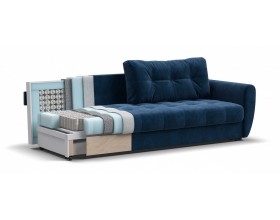 Престон диван Велюр Монолит синий