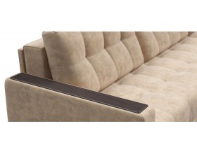 Босс Макс угловой диван Велюр Роял шампань