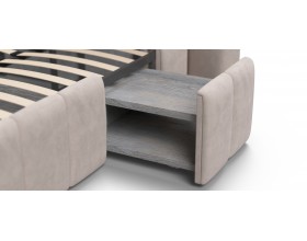 Босс ХО Кровать 180*200 Велюр Монолит латте